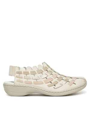 Rieker Sandały 413V8-60 Beżowy