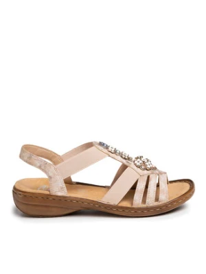 Rieker Sandały 60855-31 Beżowy