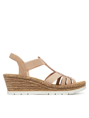 Rieker Sandały 61913-31 Różowy