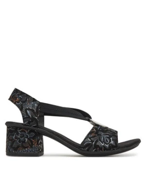 Rieker Sandały 64683-91 Czarny