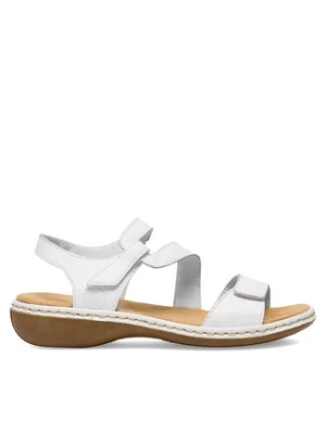 Rieker Sandały 659C7-80 Biały