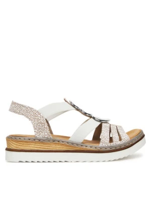 Rieker Sandały 679L4-80 Biały