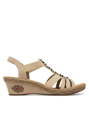 Rieker Sandały V2451-62 Beżowy