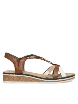 Rieker Sandały V3657-81 Brązowy