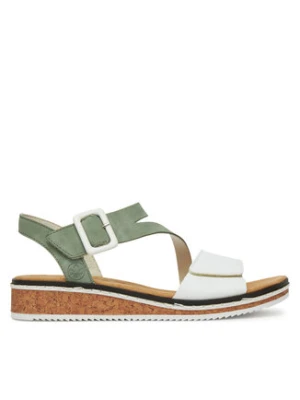 Rieker Sandały V3660-52 Zielony