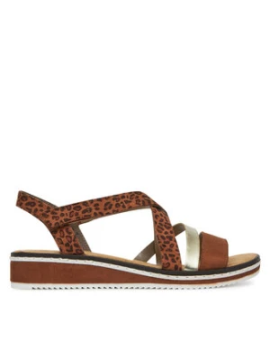 Rieker Sandały V3663-24 Brązowy