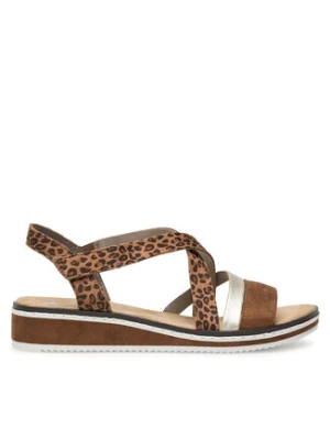 Rieker Sandały V3663-24 Brązowy