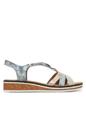 Rieker Sandały V36G4-40 Niebieski