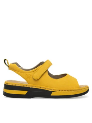 Rieker Sandały V59Q4-68 Żółty