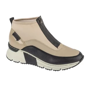 Rieker Shoes N6352-60, Damskie, Beżowe, buty sneakers, skóra syntetyczna, rozmiar: 37