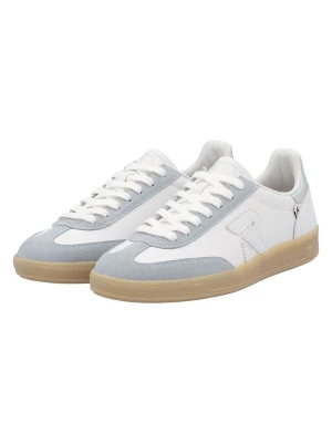 rieker Skórzane sneakersy w kolorze biało-błękitnym rozmiar: 39