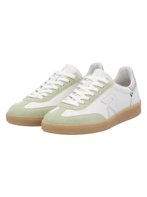 rieker Skórzane sneakersy w kolorze biało-zielonym rozmiar: 37
