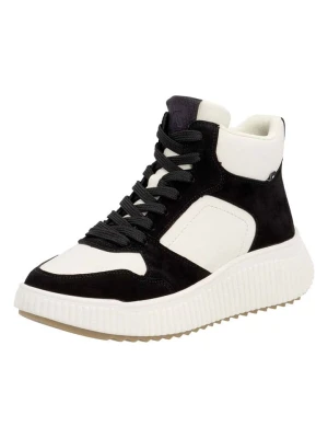 rieker Skórzane sneakersy w kolorze czarno-białym rozmiar: 38