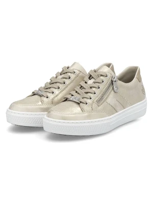 rieker Skórzane sneakersy w kolorze złotym rozmiar: 40