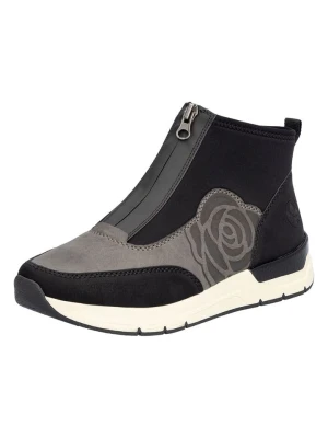 rieker Slippersy w kolorze szaro-czarnym rozmiar: 39