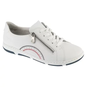 Rieker Sneakers 42424-80, Damskie, Białe, buty sneakers, skóra licowa, rozmiar: 36