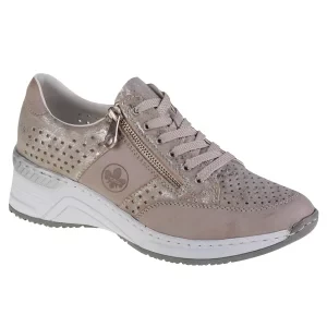 Rieker Sneakers N4327-80, Damskie, Szare, buty sneakers, skóra syntetyczna, rozmiar: 40