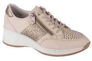 Rieker Sneakers N4344-60, Damskie, Beżowe, buty sneakers, skóra syntetyczna, rozmiar: 38