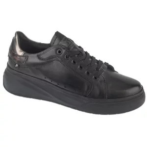 Rieker Sneakers W2303-00, Damskie, Czarne, buty sneakers, skóra licowa, rozmiar: 36