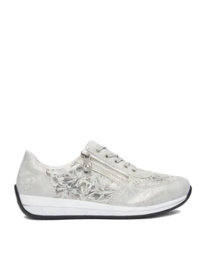 Rieker Sneakersy N1112-80 Srebrny
