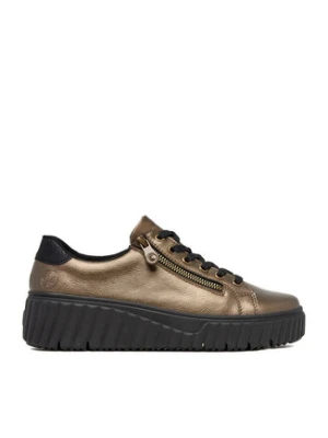 Rieker Sneakersy N2501-90 Złoty