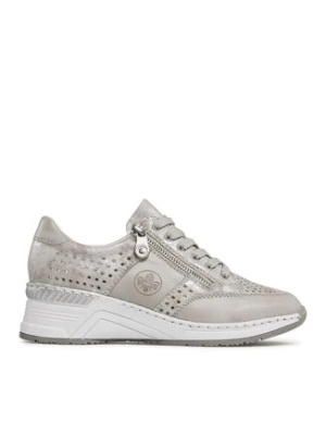 Rieker Sneakersy N4327-80 Srebrny