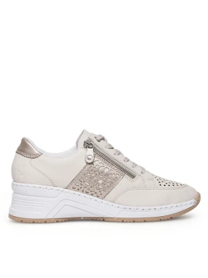 Rieker Sneakersy N4344-60 Écru Kremowy