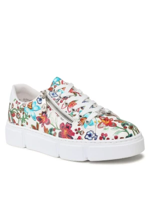 Rieker Sneakersy N59L1-90 Biały