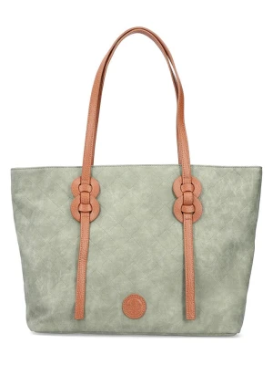 rieker Torebka w kolorze zielono-jasnobrązowym - 41 x 27 x 10 cm rozmiar: onesize