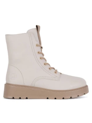 Rieker Trzewiki 70404-80 Biały