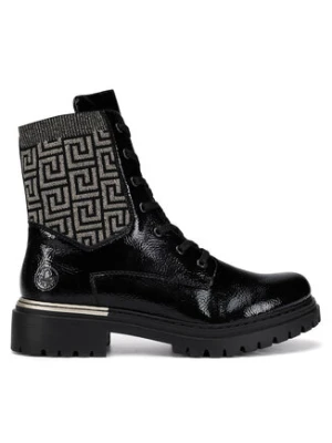 Rieker Trzewiki 72607-00 Czarny