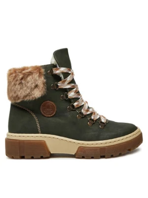 Rieker Trzewiki X8647-54 Zielony