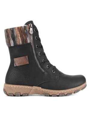 Rieker Trzewiki Z0123-01 Czarny