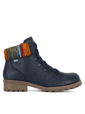 Rieker Trzewiki Z0445-14 Niebieski