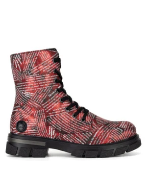 Rieker Trzewiki Z9120-35 Czerwony