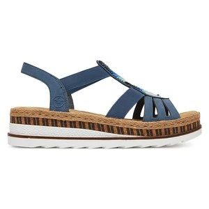 RIEKER V7909-12 Niebieski Ciemny