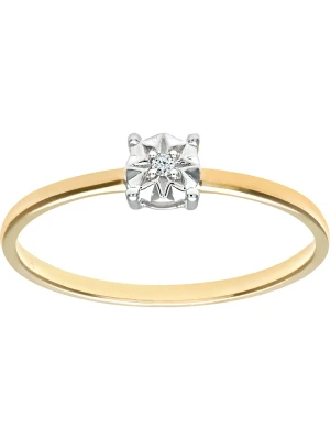 Rinani Złoty pierścionek z diamentem rozmiar: 53