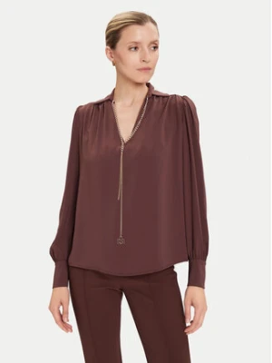Rinascimento Bluzka CFC0125721003 Brązowy Regular Fit