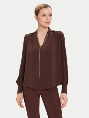 Rinascimento Bluzka CFC0125721003 Brązowy Regular Fit