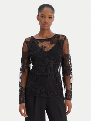 Rinascimento Bluzka CFC0126427003 Czarny Slim Fit