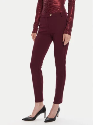 Rinascimento Chinosy CFC0126226003 Bordowy Slim Fit