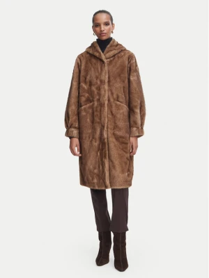 Rinascimento Futro CFC0127148003 Beżowy Oversize