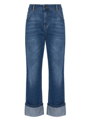 Rinascimento Jeansy CFC0125144003 Niebieski Loose Fit