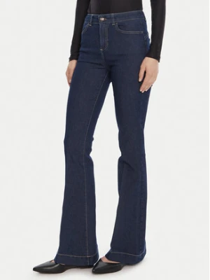 Rinascimento Jeansy CFC0125300003 Granatowy Flare Fit