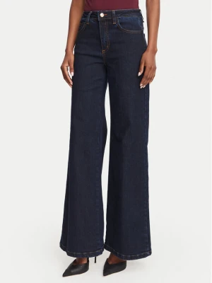 Rinascimento Jeansy CFC0129938003 Granatowy Wide Leg
