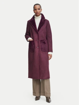 Rinascimento Kożuch sztuczny CFC0127144003 Bordowy Regular Fit
