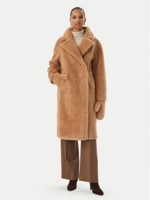 Rinascimento Kożuch sztuczny CFC0127146003 Beżowy Oversize