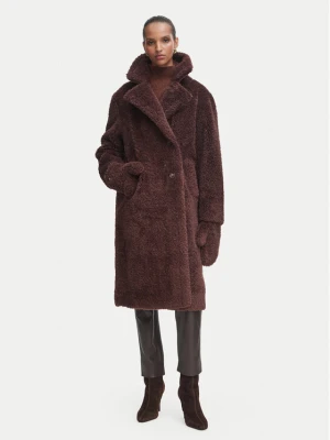 Rinascimento Kożuch sztuczny CFC0127146003 Brązowy ciemny Oversize
