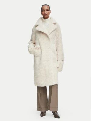 Rinascimento Kożuch sztuczny CFC0127146003 Kremowy Oversize