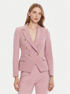 Rinascimento Marynarka CFC0126227003 Różowy Slim Fit